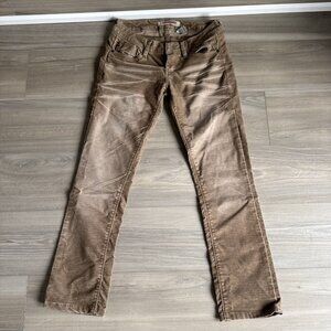Unionbay Pants Juniors Sz 3 Brown Low Rise Corduroy Y2K‎ Vintage 90s Grunge